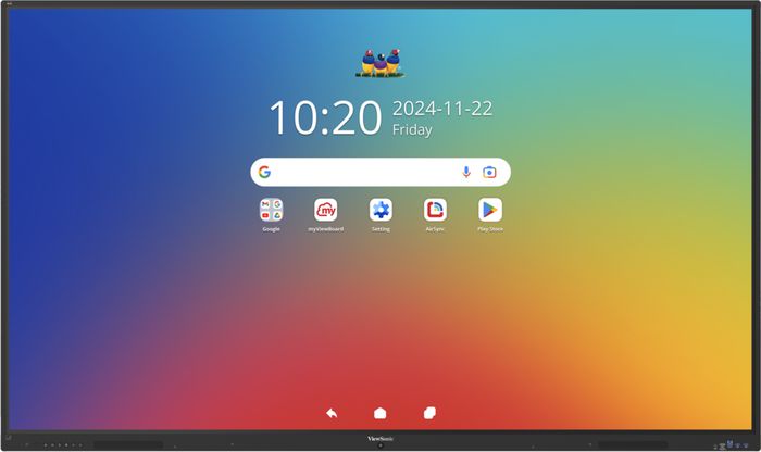 ViewSonic IFP8635-1-1C, 86", (EDLA-certified), Advanced Tactile 64 Multi-Point Touch (Incl. Palm Rejection),Motion Sensor, Android 16, 9H, 4K UHD (3840x2160), 450nits, 8GB RAM/128GB Storage, Octa-Core CPU, Black