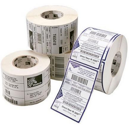Zebra Label, Paper, 100x60mm, Thermal Transfer, Z-PERFORM 1000T, Uncoated, Permanent Adhesive, 76mm Core, MOQ 8 Boxes, 3 rolls / box