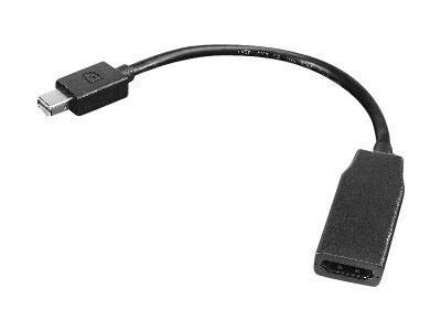 Lenovo 0.2m, mini DisplayPort M/HDMI FM, 40g, black