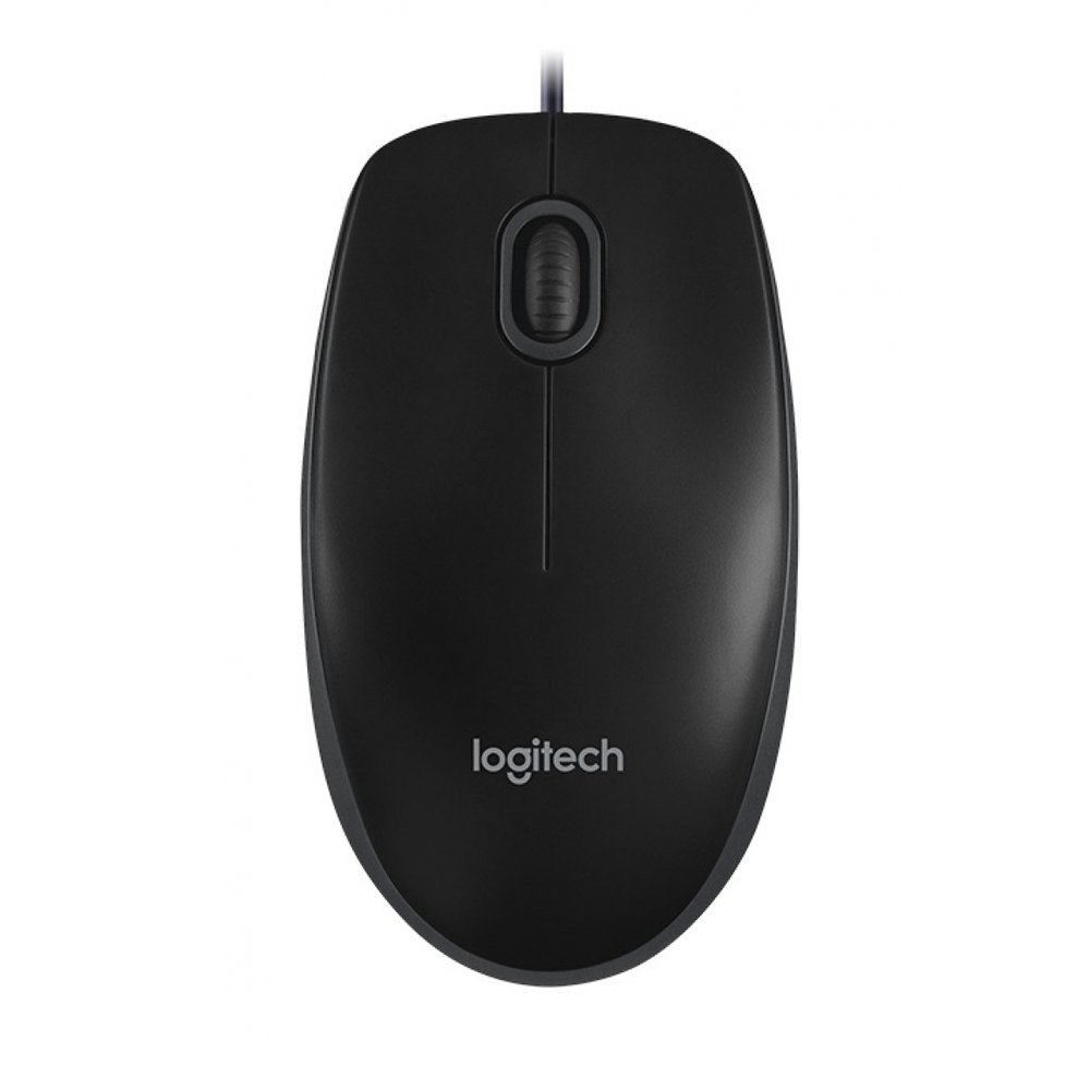 Logitech B100 Black | Optical mouse | 800dpi, USB, 1.8m