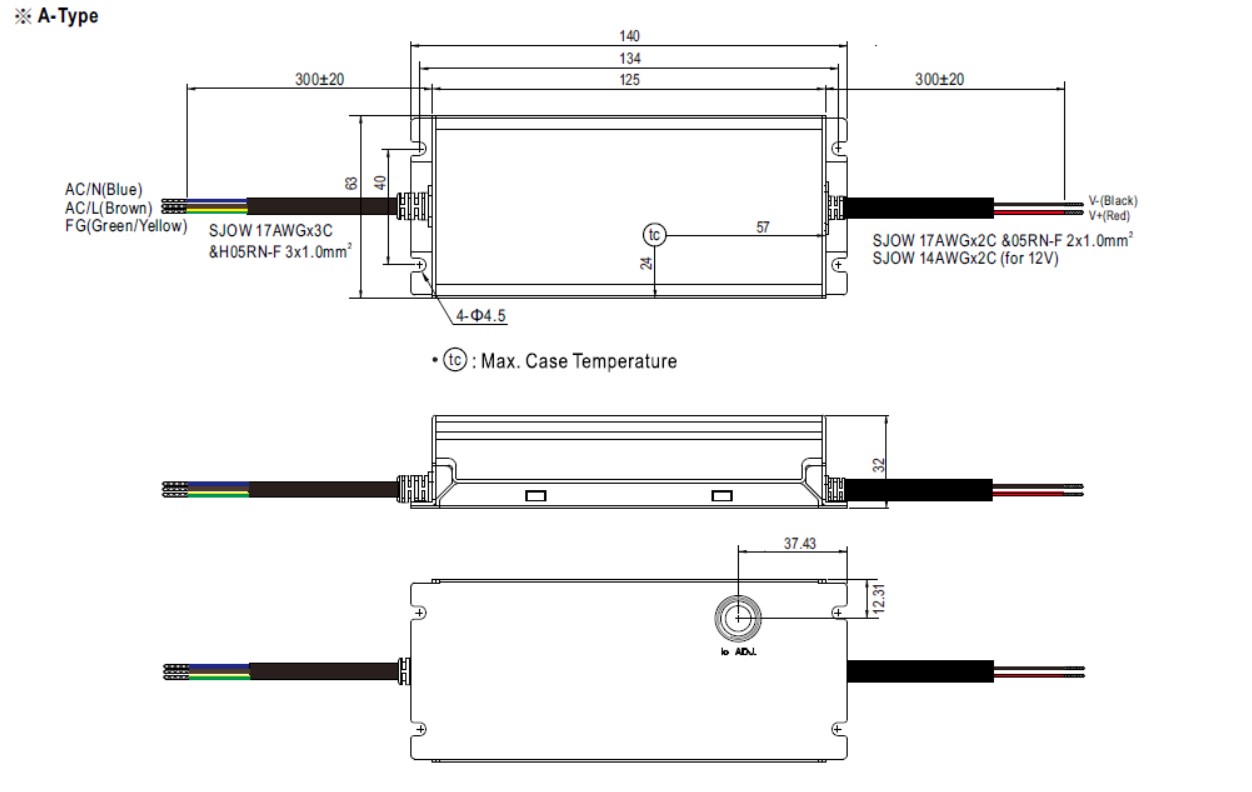MEAN WELL Netzteil - 24V 100W IP67