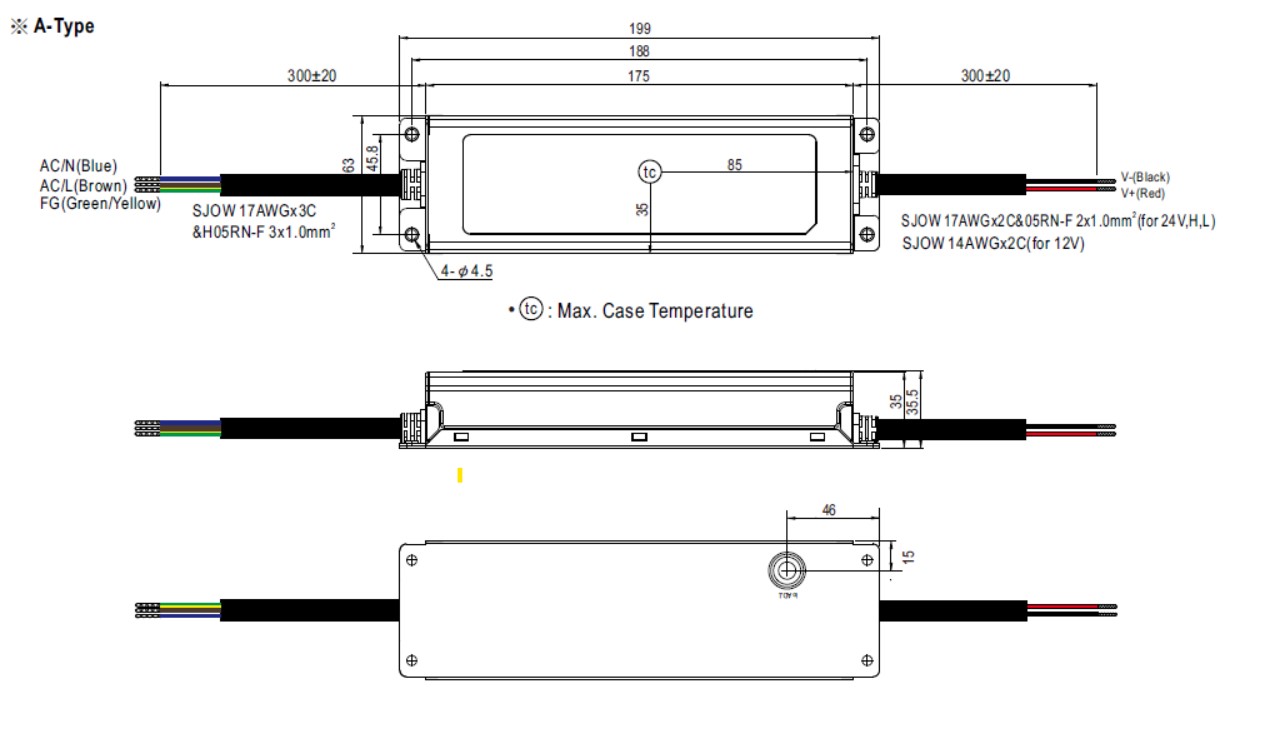 MEAN WELL Netzteil - 24V 200W IP67