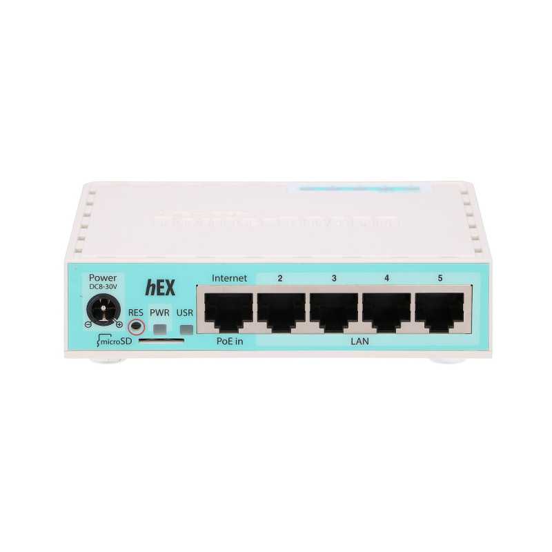 MikroTik hEX RB750Gr3 Router, 5x RJ45 1000Mb/s, 1x USB
