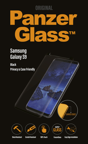 PANZERGLASS SUPER+ PRIVACY F SAMSUNG S9 BLACK CASE FRIENDLY