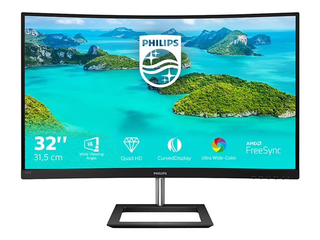 Philips E Line 325E1C/00 computer monitor 80 cm (31.5") 2560 x 1440 pixels Quad HD LCD Black