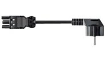 Bachmann Device supply cable, GST18 - Schuko, H05VV-F 3G 1.5 mm², 1.5m, black