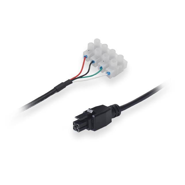 Power cable with 4-way screw