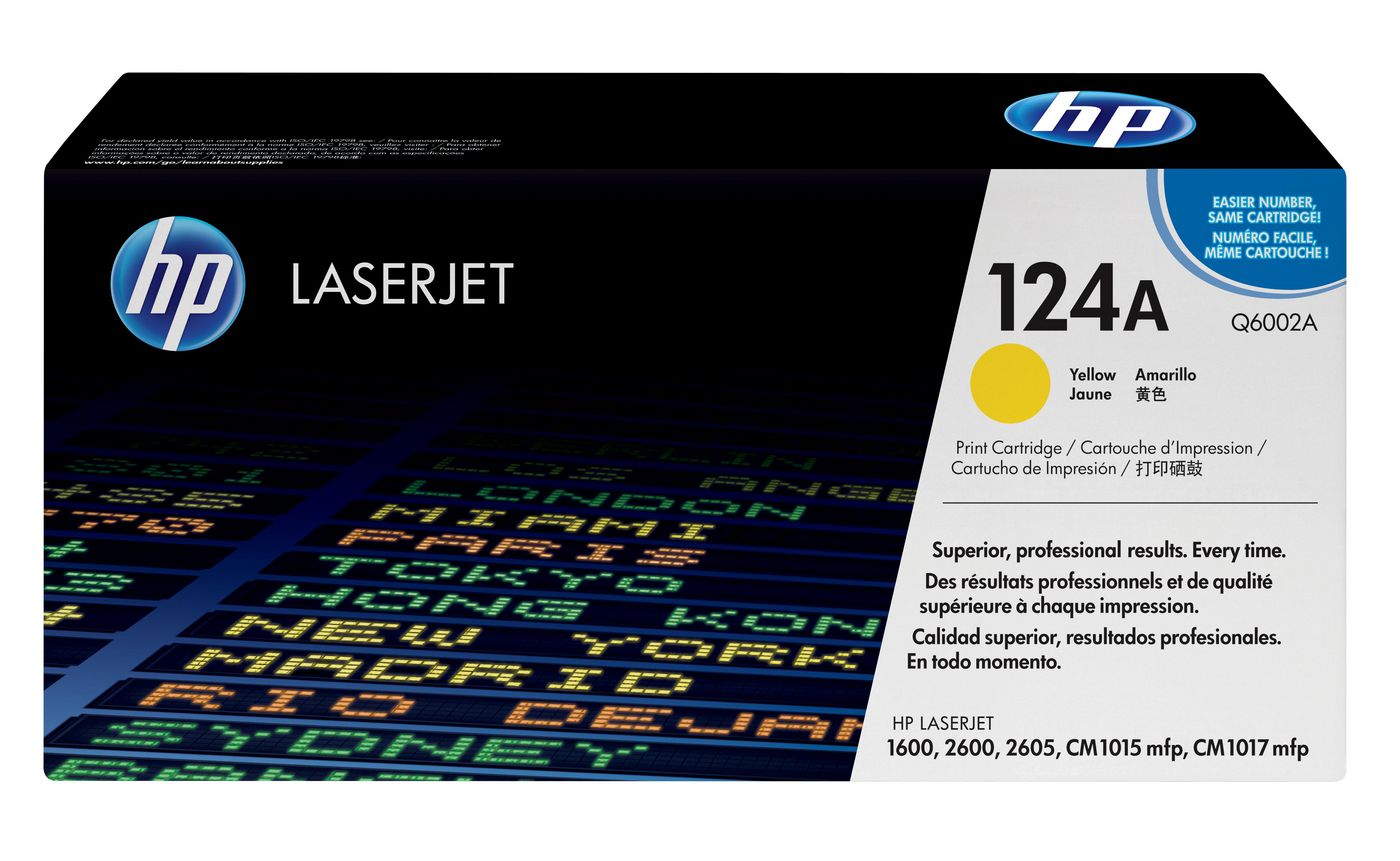 HP 124A Yellow Original LaserJet Toner Cartridge