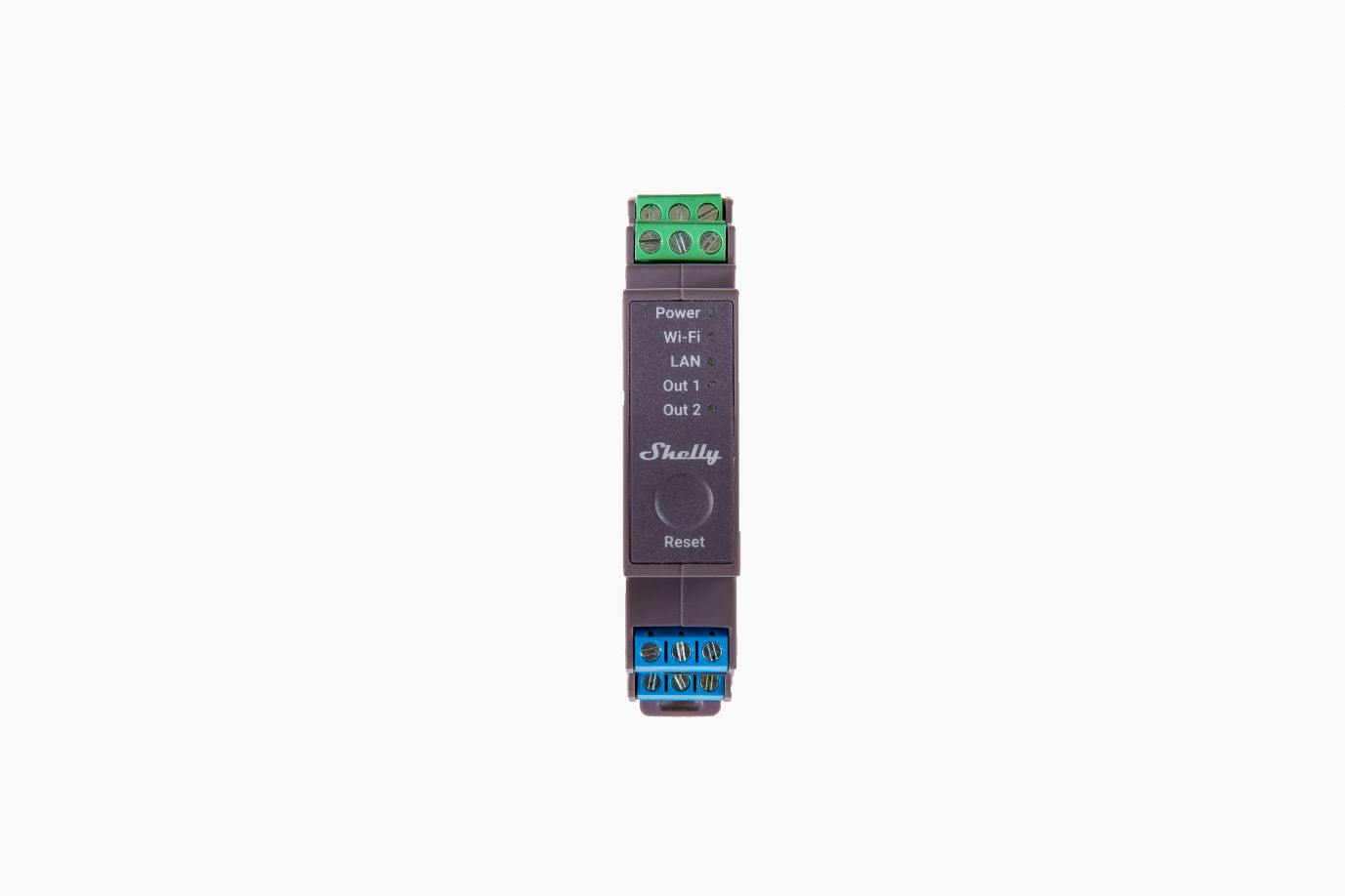 Shelly DIN rail "Pro 2" relay max. 25A 2 phases 2 channels WLAN LAN BT