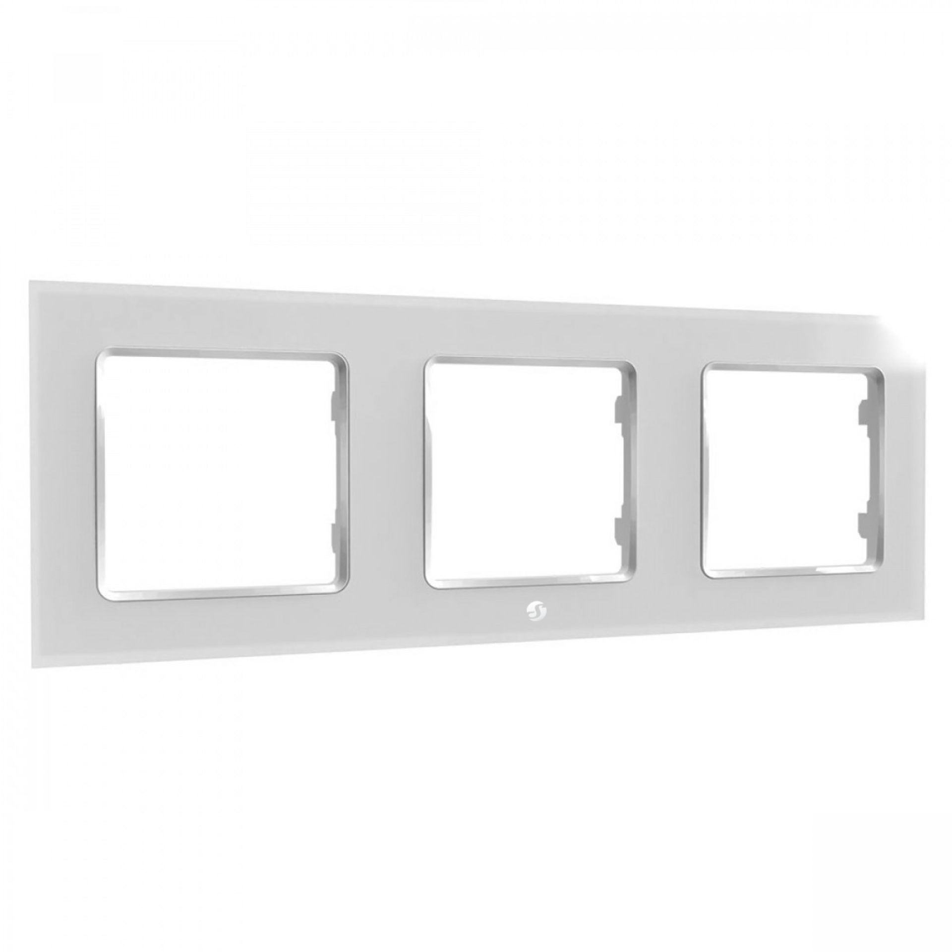 Shelly Flush-mounted accessories "Wall Frame 3" Wall switch frame 3-fold White