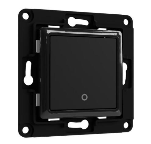 Shelly Flush-mounted accessories "Wall Switch 1" Wall switch 1-gang Black