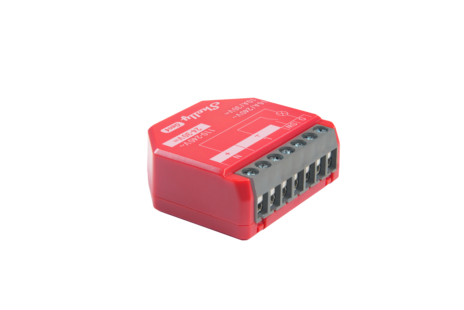Shelly · Unterputz · \"1PM Gen4\" · Relay · max 16A · 1 channel · Measuring function · WLAN · Matter · Zigbee · Bluetooth