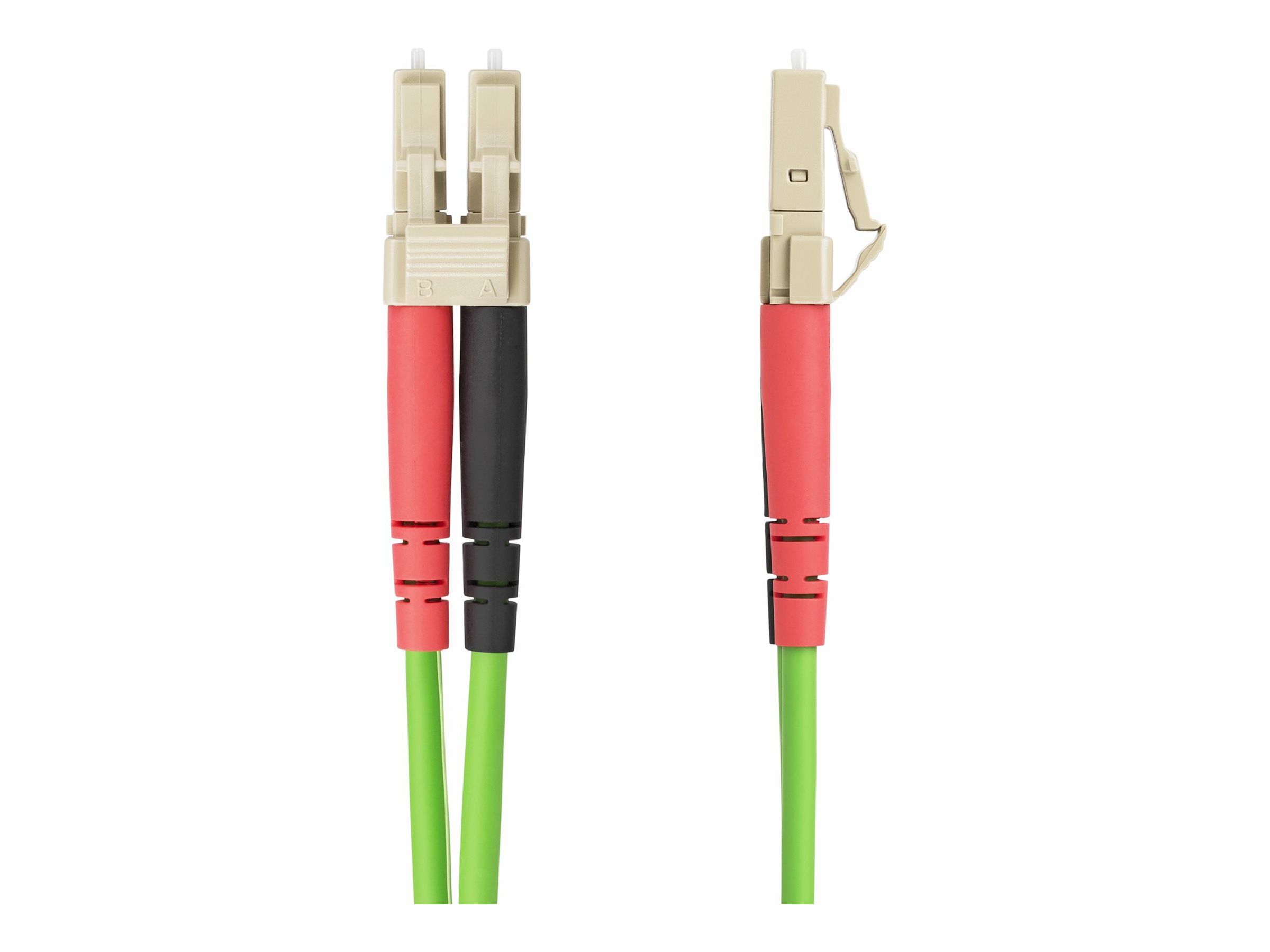 StarTech.com 20m (65.6ft) LC to LC (UPC) OM5 Multimode Fiber Optic Cable, 50/125µm Duplex LOMMF Zipcord, VCSEL, 40G/100G, LSZH Fiber Jumper Cord
