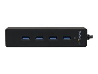 StarTech.com 4 Port Portable SuperSpeed USB 3.0 Hub with Built-in Cable~4 Port Portable SuperSpeed USB 3.0 Hub with Built-in Cable - 5Gbps