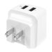 StarTech.com Dual-port USB wall charger - international travel - 17W/3.4A - white