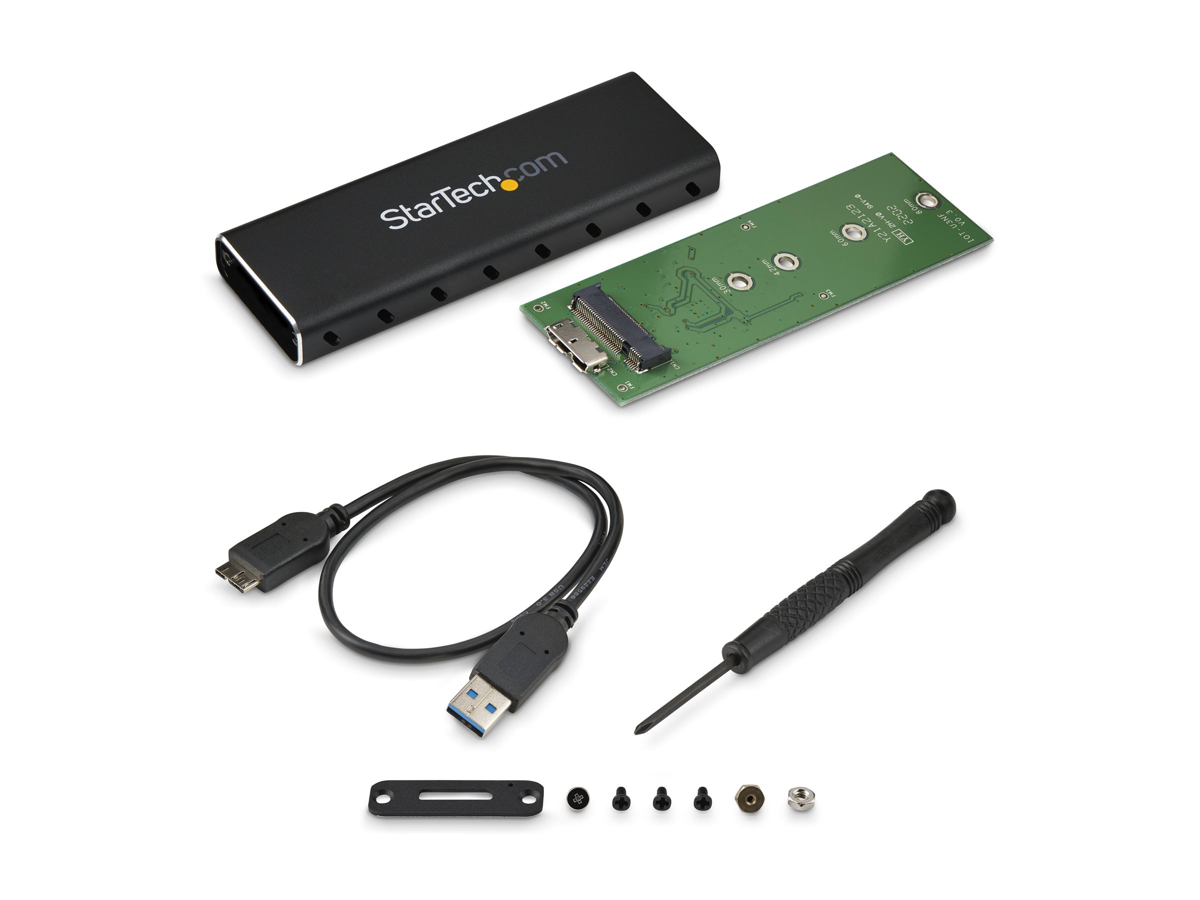StarTech.com M.2 SSD Enclosure for M.2 SATA SSDs - USB 3.0 (5Gbps) with UASP