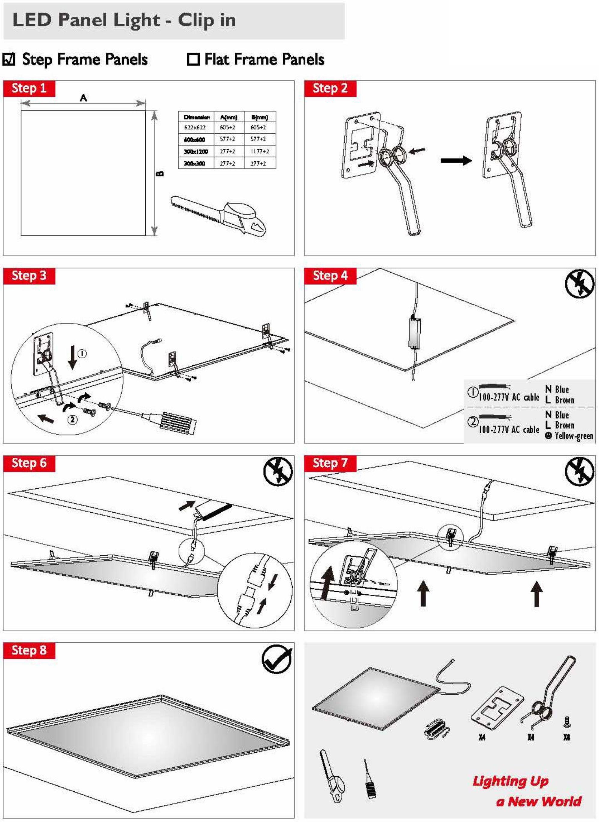 Synergy 21 LED light panel zub Montage Kit Clip für V2 Panel