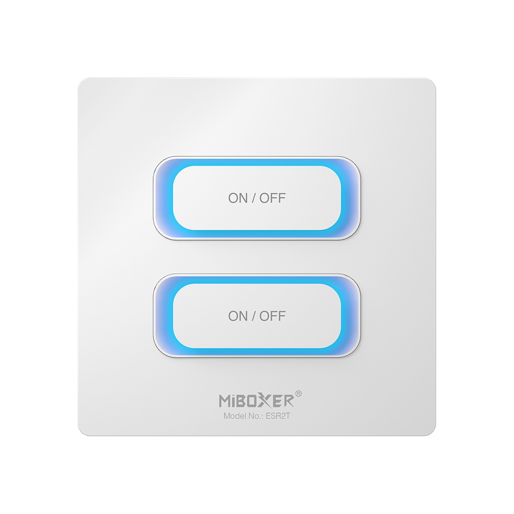Synergy 21 LED remote control 2 gang panel 2.4GHz motion sensor + dim *Milight/Miboxer* (w)