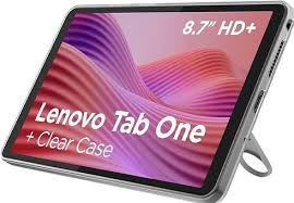Tablet Lenovo Tab One 4GB RAM 128GB WiFi with Clear Case - Grey