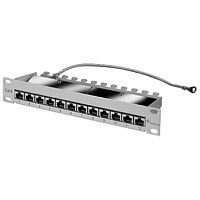 Telegärtner Patch Panel 12xRJ45 CAT6A 10\" 1HE