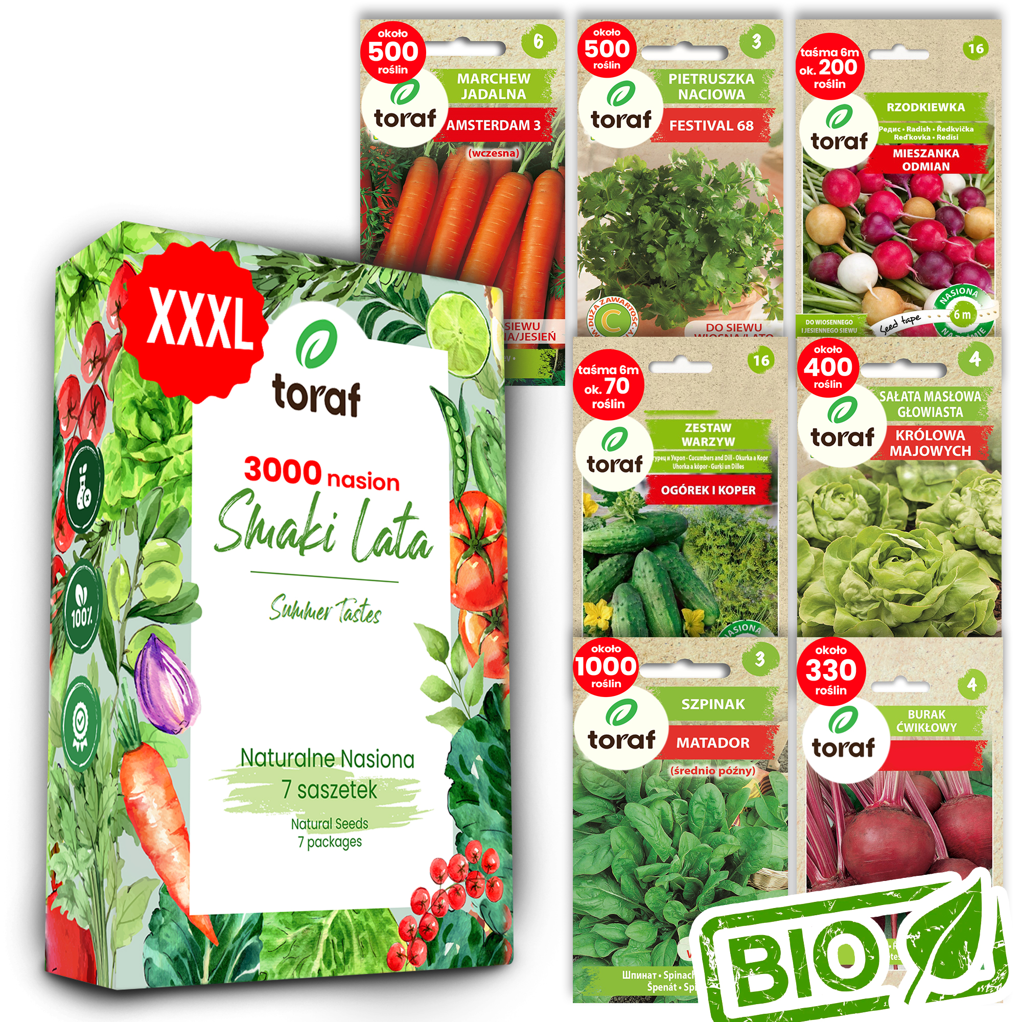 TORAF ZESTAW NASION SMAKI LATA - 7 OPAKOWAŃ