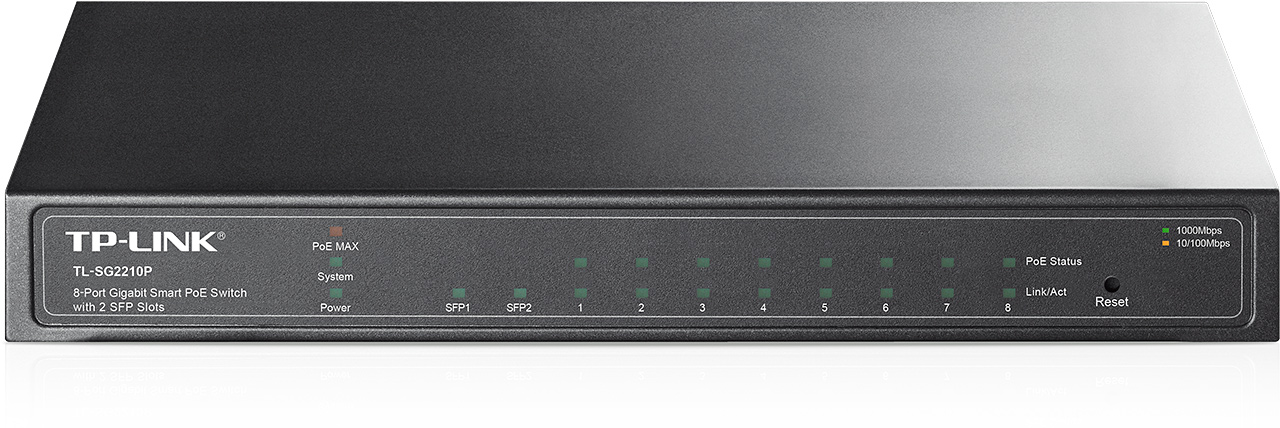 TP-Link Omada 10-Port Gigabit Smart Switch with 8-Port PoE+