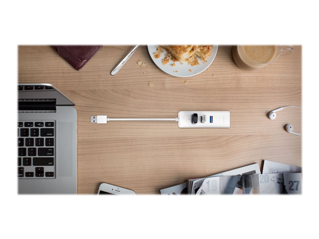 TP-Link UE330 laptop dock/port replicator Wired USB 3.2 Gen 1 (3.1 Gen 1) Type-A White