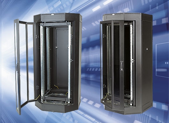 Triton 19\"Schrank 27HE, B800/T 800, Schwarz, mit Drehrahmen,