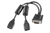 VM3 USB Y CABLE - D15 MALE TO TWO USB TYPE A PLUG HOST 10 INCH