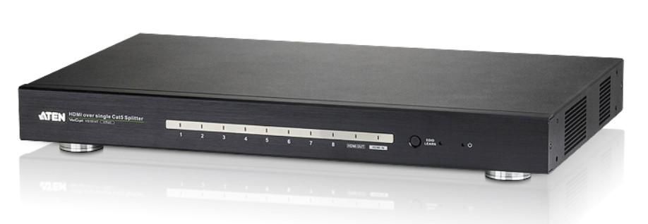 ATEN 8-Port HDMI CAT5e/6 Splitter over Single Cat Cable / 4K / RS232 / HDBaseT