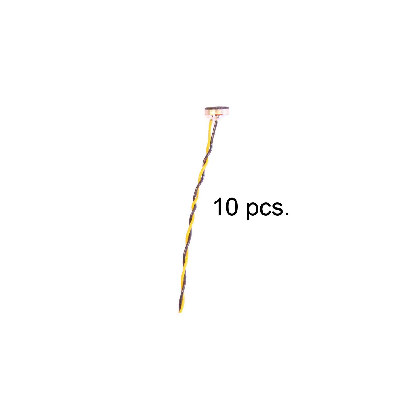 10 electret microphones,