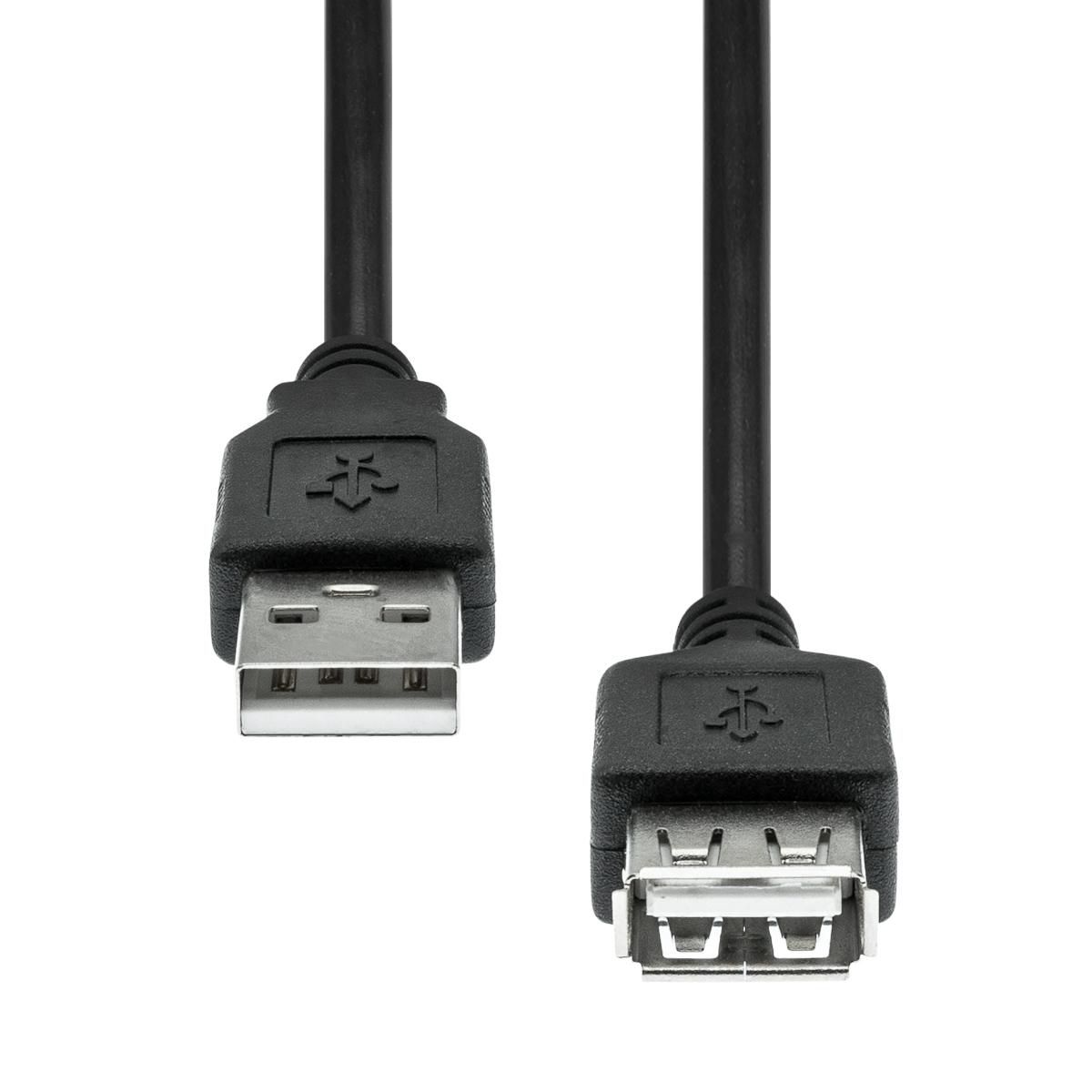 USB 2.0 Extension Cable Black