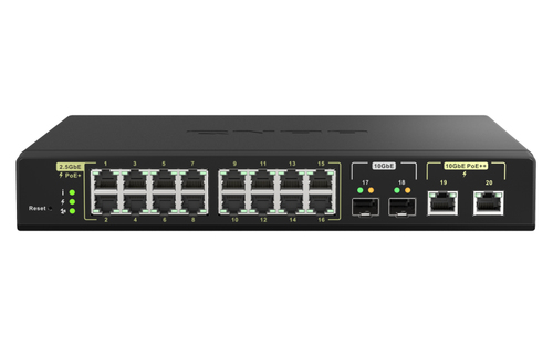 WEB MANAGED SWITCH 16 PORTS 2.5GBERJ45 WITH POE 802.3AT 30W