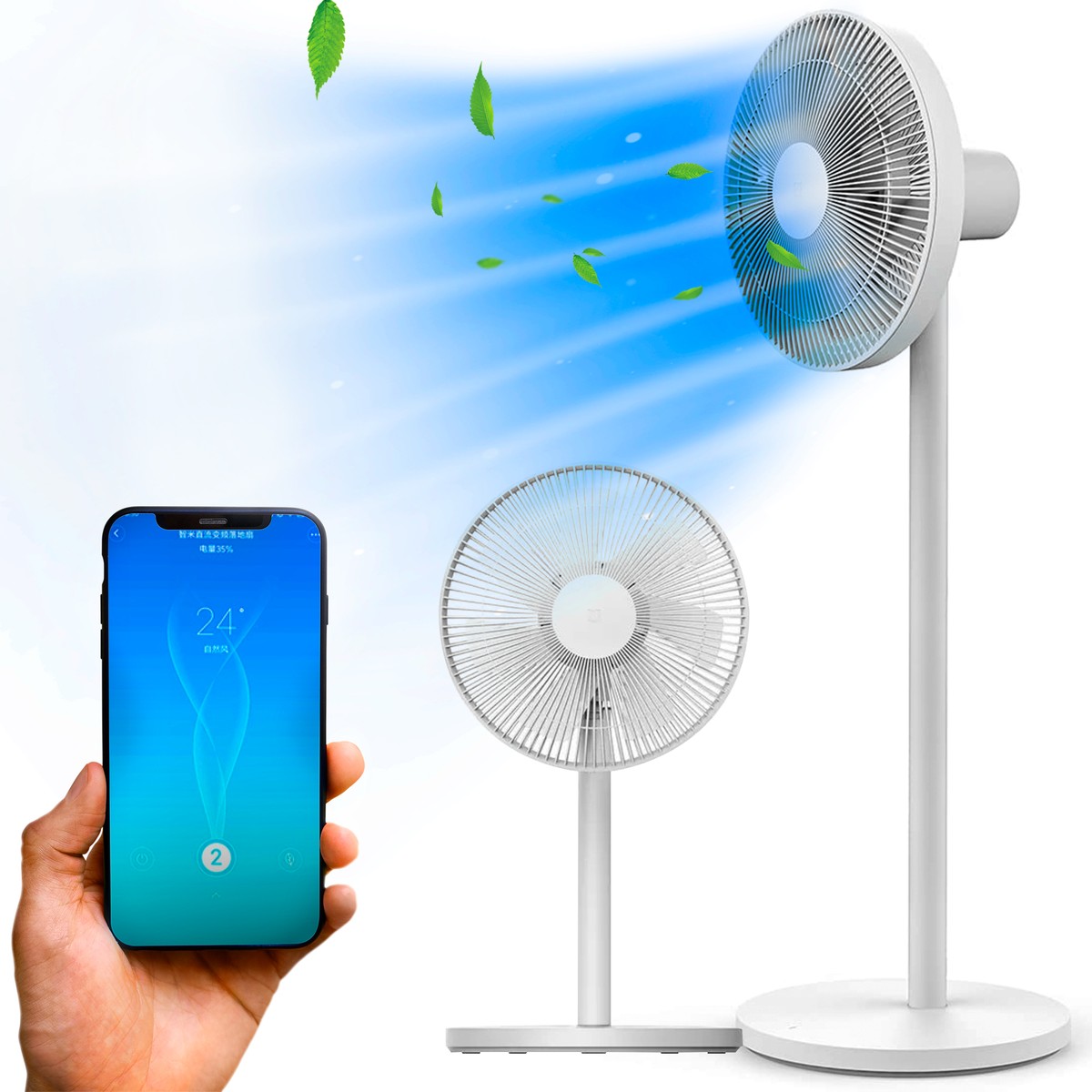 Xiaomi Mi Smart Standing Fan 2 Lite | Standing Fan | White, JLLDS01XY