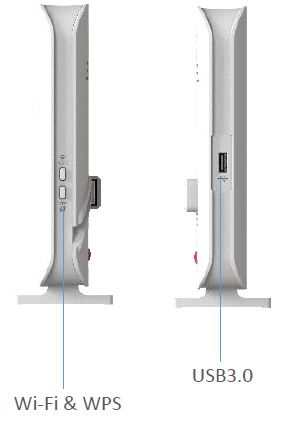 ZTE CPE H2640P AX6000 VDSL/ADSL2 Hybrid Gateway, Wi-Fi 6 802.11ax 6000Mbps